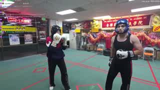 Brother-Sister Boxing & Accidental Low Blow